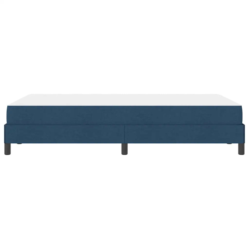 Letto a molle con materasso-Struttura Letto con Materasso Blu 120 x 200 cm Tessuto 413441