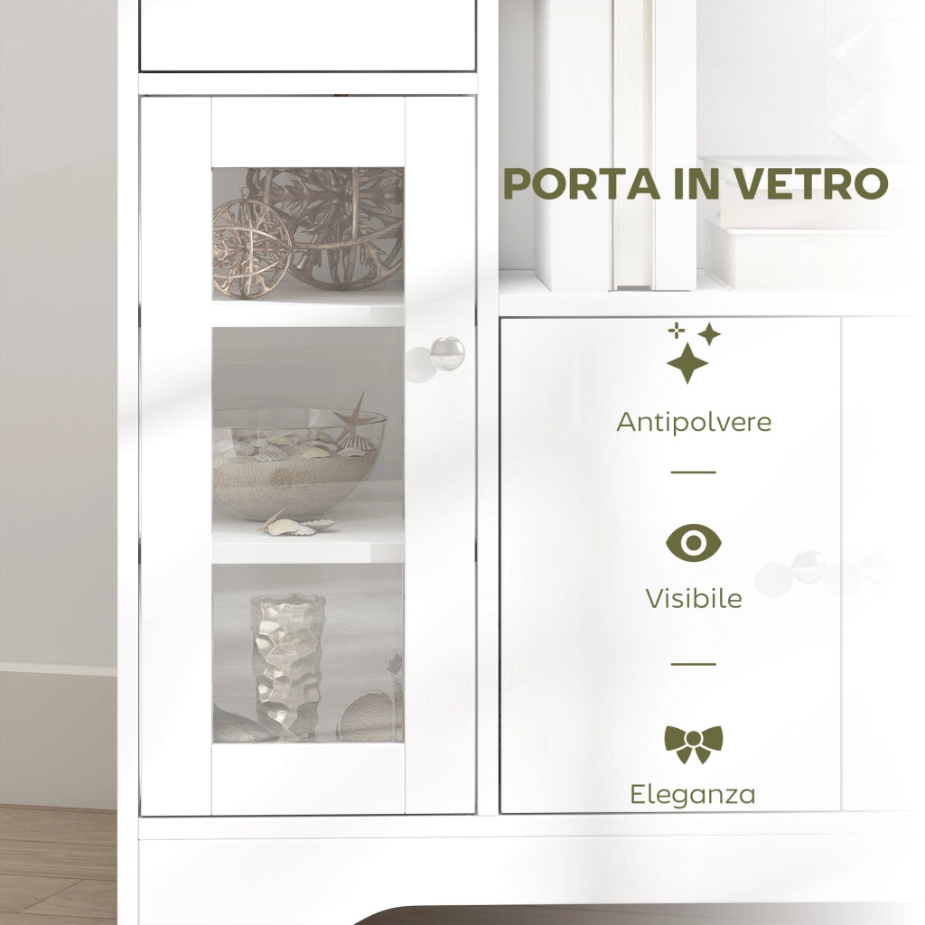 Credenza ¨C zephmum ¨C Bianco Legno 80x30x82 cm