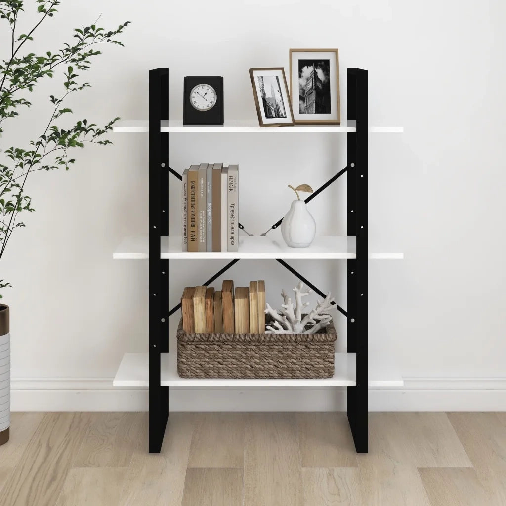 Libreria Bianca 80x30x105 cm in Legno Multistrato 806527