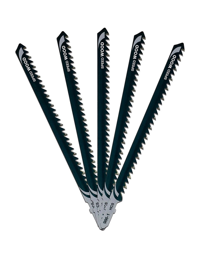 Set di 5 Lame HCS taglio legno per seghetto alternativo DeWALT DT2169-QZ (152 mm)