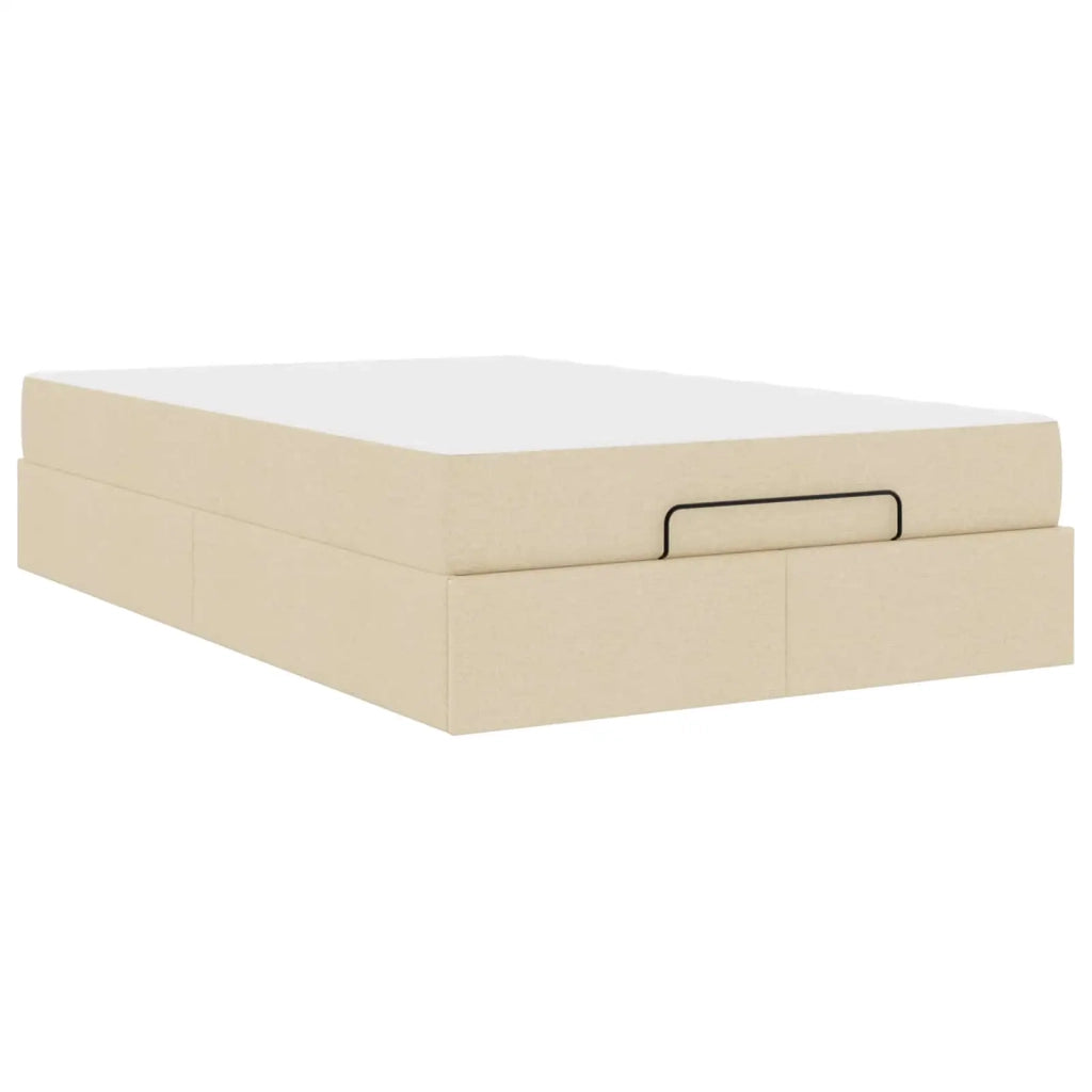 Struttura letto con materasso 2 pcs Crema Tessuto 3399478