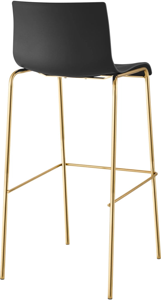 Sgabello da bar Hoover in plastica 4 piedi oro 2