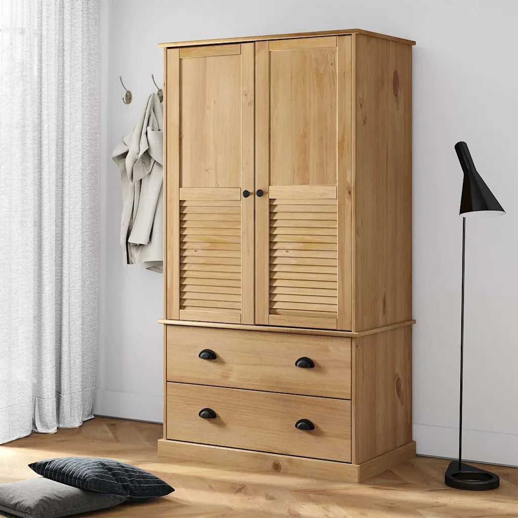 Armadio VIGO 90x55x170 cm in Legno Massello di Pino 353163