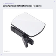 Specchio Riflessivo Portatile per Smartphone con Lente - 11,5 x 8 cm - Inclusa Custodia di Stoccaggio - Fotospiegolo in Vetro