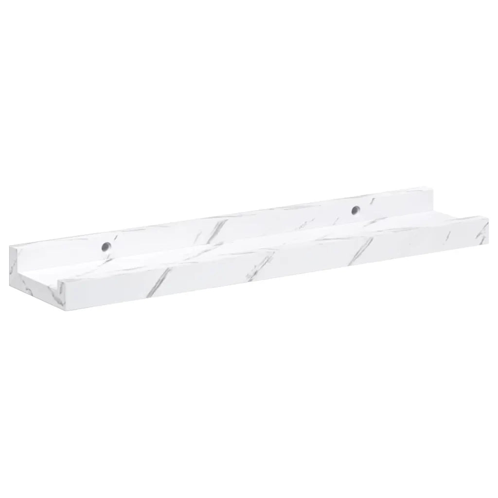 Scaffale da parete 2 pcs Marmo Bianco 40 x 9 x 3 cm 42020021