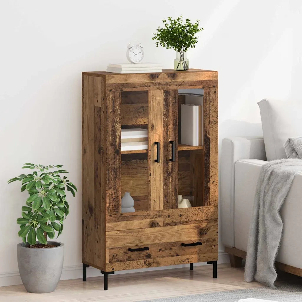 Credenza | Madia | Buffet da pranzo | Armadio da pranzo Legno vecchio 69,5 x 31 x 115 cm Legno multistrato