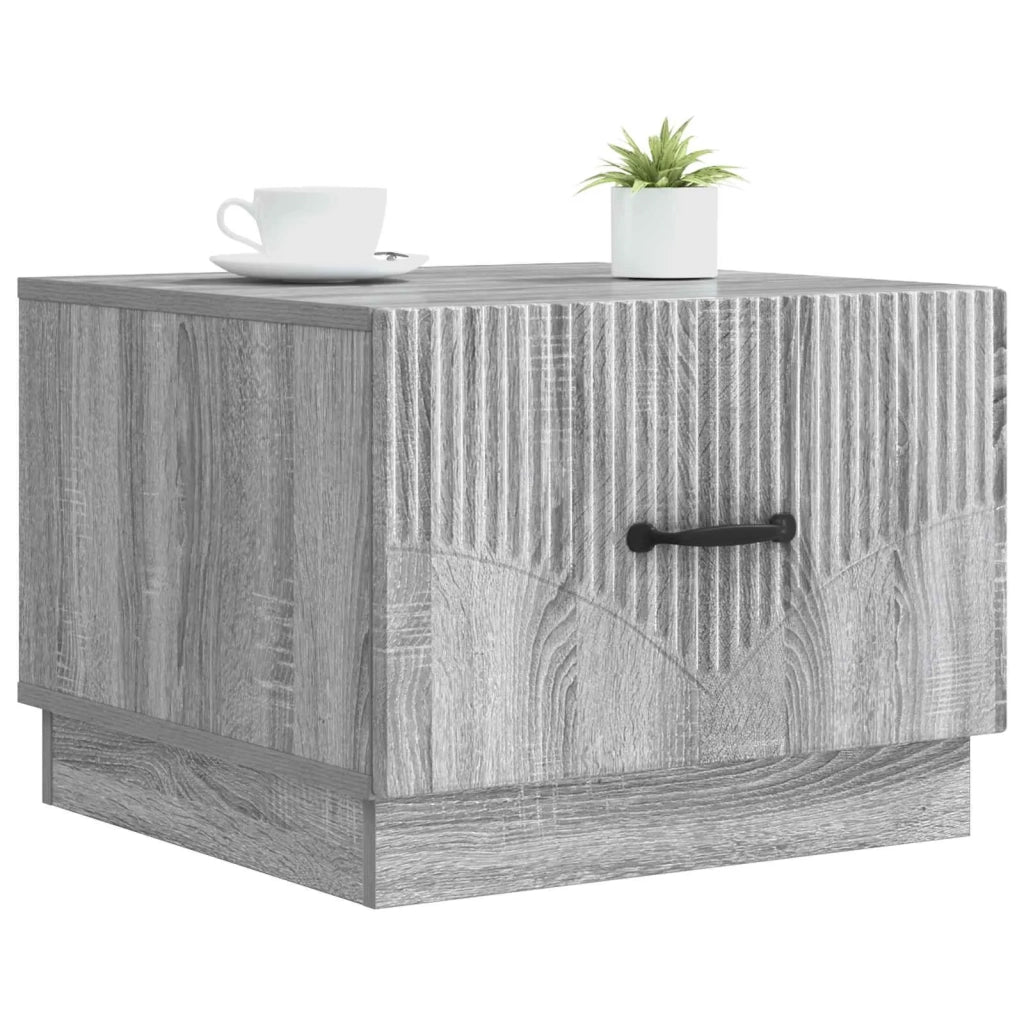 Tavolino da salotto con cassetto Grigio Sonoma 49 x 50 x 37 cm