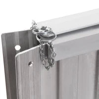 Rampa per Sedia a Rotelle Pieghevole in Alluminio con Bordi Esterni, 61x74x5 cm, Argento