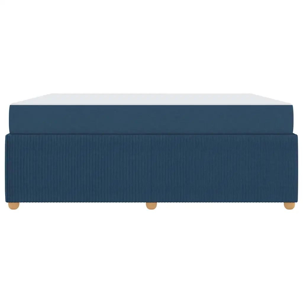vidaXL Struttura letto con materasso Blu 180 x 200 cm Tessuto
