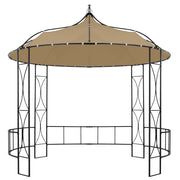 Gazebo 300x290 cm Grigio Talpa Rotondo 315227