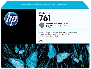 HP Cartuccia inchiostro grigio scuro DesignJet 761, 400 ml