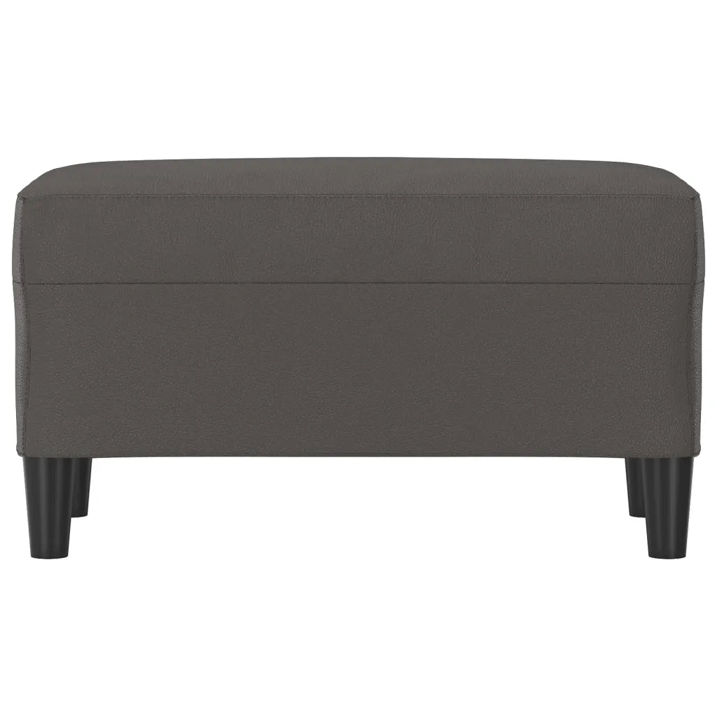 Panca Grigia 70x35x41 cm in Similpelle CFW9275547