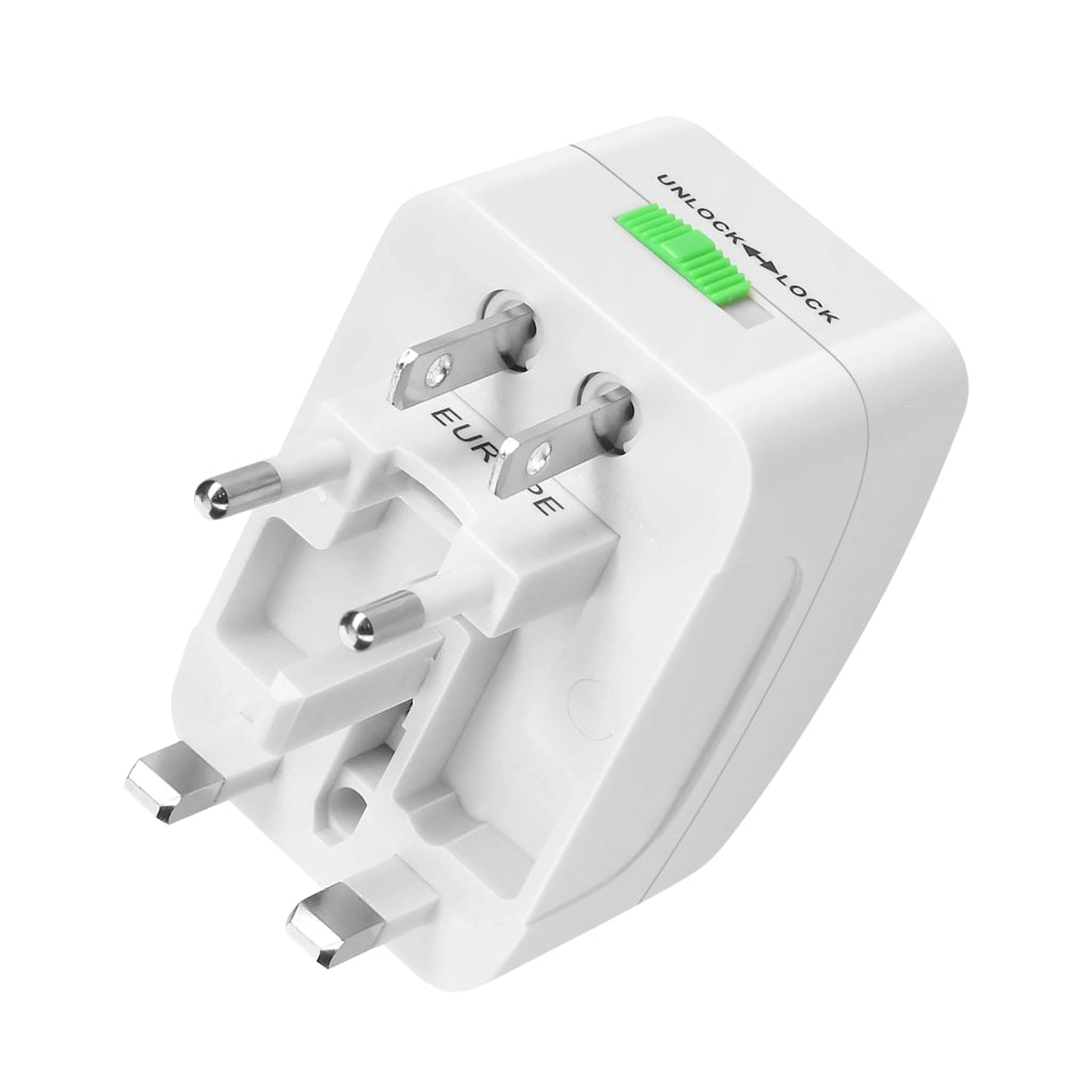 Adattatore di Alimentazione Universale per Dispositivi Elettrici Protezione Sovratensione Bianco Avizar