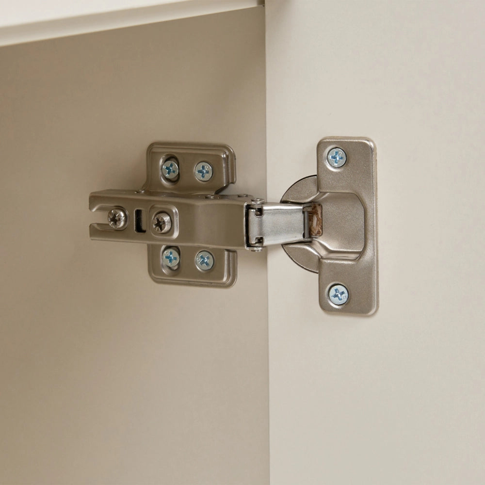 Scrivania da ufficio per casa in MDF beige chiaro, 120 x 60 cm, struttura in acciaio con cassetto e vano chiuso, design moderno e minimalista