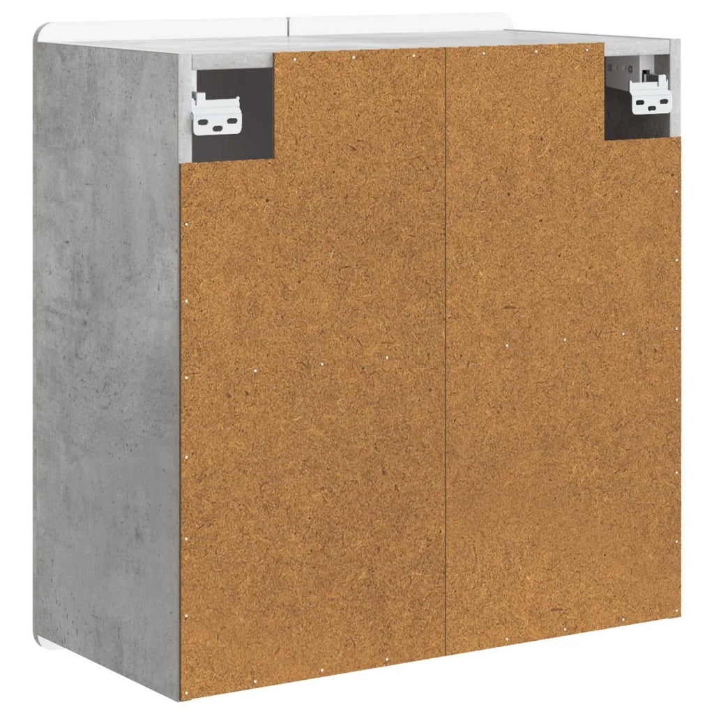 Mobiletto a muro Grigio Cemento 59 x 31 x 64 cm
