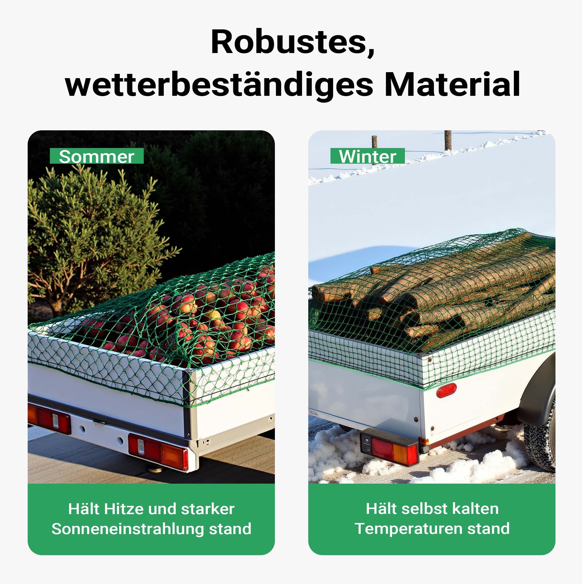 Rete ferma carico per trasporto su rimorchio e container 3 x 6 m Rete di sicurezza