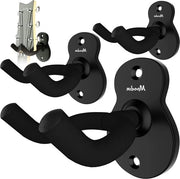 Supporto per chitarra da parete - Hanger per chitarra metallico - Chitarra gancio supporto - Chitarra elettrica acustica basso ukulele - Nero (4-Pack) supporto per chitarra da parete
