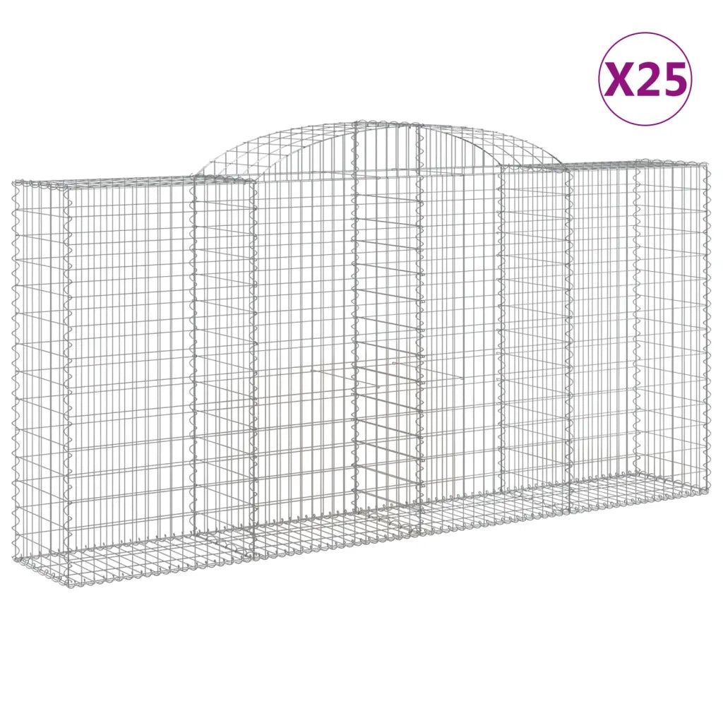 Cesti Gabbioni ad Arco 25 pz 300x50x140/160 cm Ferro Zincatocod mxl 124098