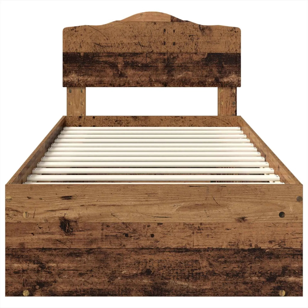 Struttura del letto Legno vecchio 90 x 200 cm Pino massello 3412950