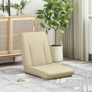Sedia da Pavimento Crema 50 x 73 x 60 cm Pelle Sintetica 42028159