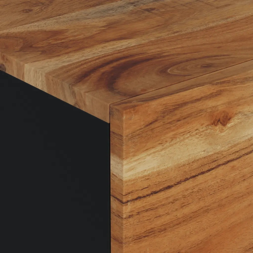 Tavolino da salotto | Tavolino da caff¨¨ | Tavolino da Soggiorno 80x50x40 cm Massello Acacia e Multistrato