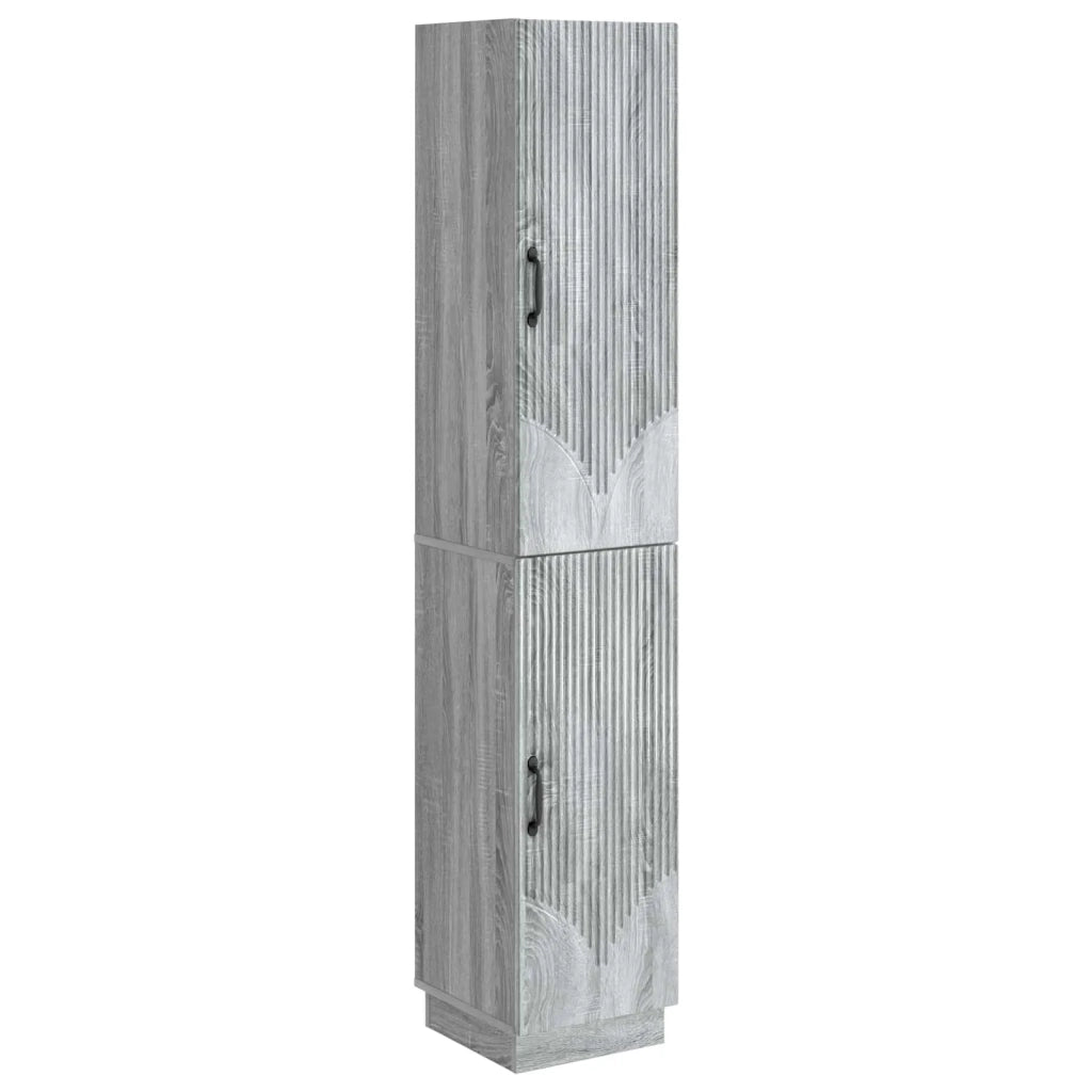 Set di armadi 2 pcs Sonoma grigio Legno ingegnerizzato