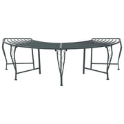 Panchina per Alberi 4-Numero di posti 160 x 80 x 44 cm Acciaio 42029506