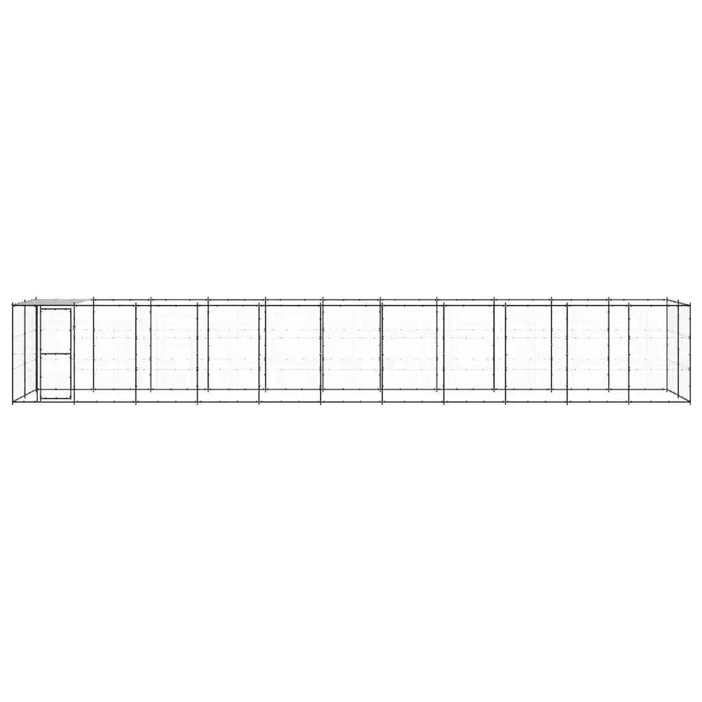 Gabbia per Cani da Esterno in Acciaio con Tetto 26,62 mÂ² cod mxl 55594