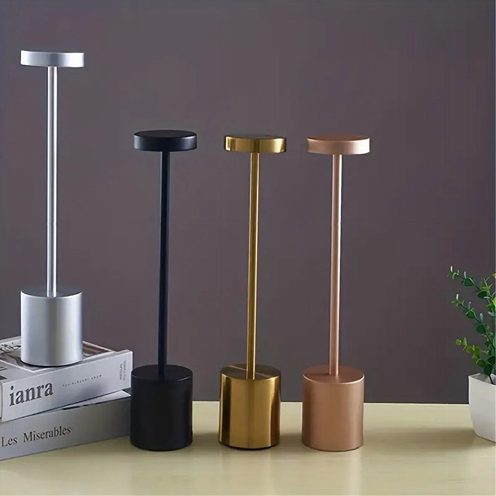 Trade Shop - Lampada Da Tavolo Moderna Ricaricabile Usb Touch Portatile Luminosità Regolabile -