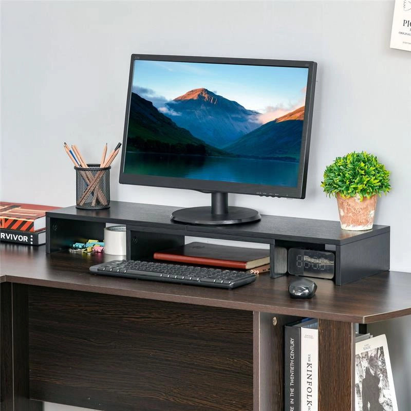 SUPPORTO REGOLABILE PER LAPTOP PC STAMPANTI E TV 80-117 X 23.5 X 10 CM NERO