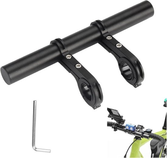Estensione Manubrio in Alluminio da 30 cm - Ampliamento Manubrio per Bicicletta