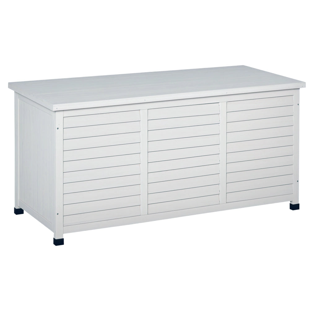 Baulo Giardino Legno Impermeabile ¨C zephmum ¨C Bianco 127x56x60 cm