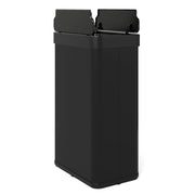 Bidone Spazzatura 60L con Coperchio, Bidone Automatico senza Contatto con Risposta Rapida e Pannello di Controllo, Cestino in Acciaio Inox con Sensore di Movimento per Bagno e Cucina (Nero)