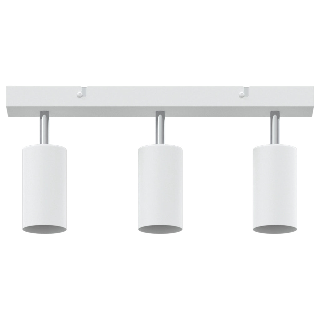 Farettone da soffitto 3 Vie Regolabile Bianco GU10