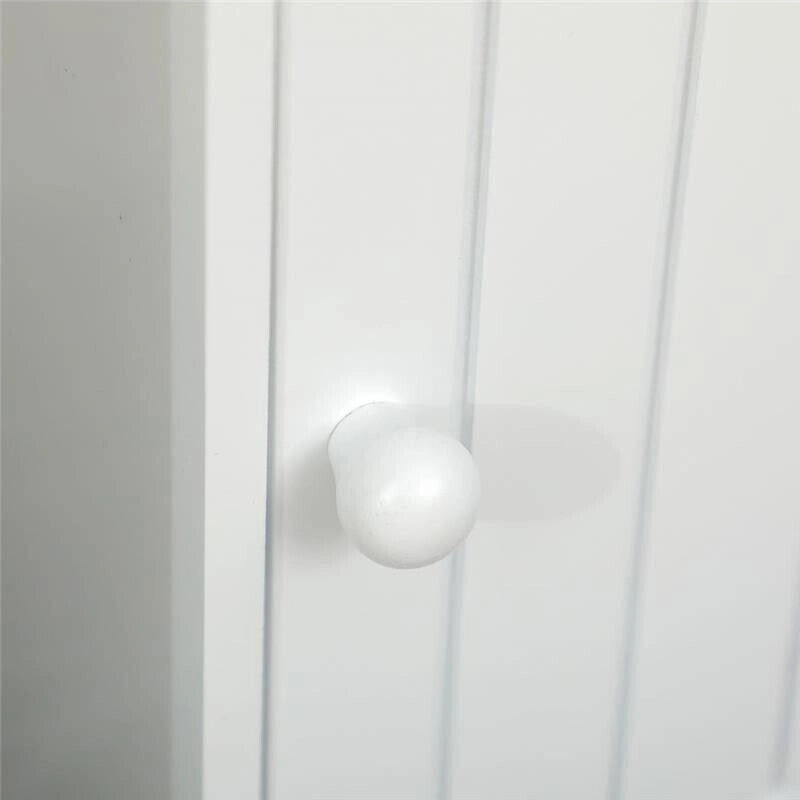 MOBILETTO DA BAGNO CON ARMADIETTO E SPAZIO PER CARTA IGIENICA 19X15X56 CM BIANCO
