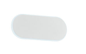 Applique da Interno a LED in Metallo Bianco Opaco