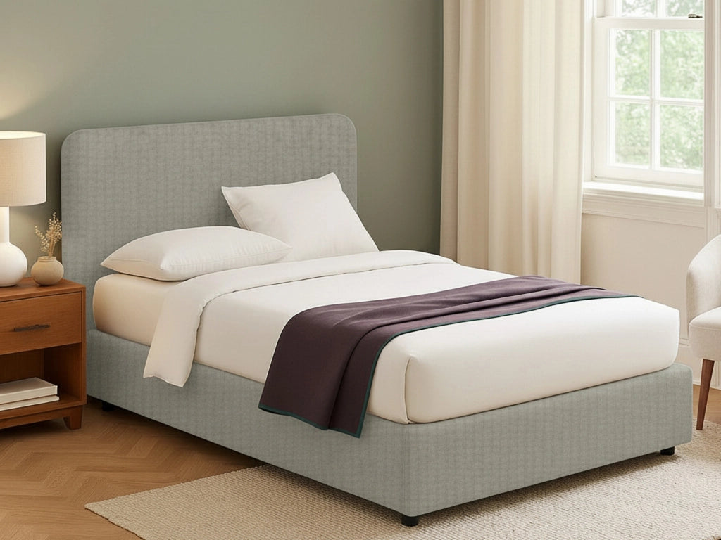Wigan, Letto Matrimoniale Sfoderabile Made in Italy, Grigio