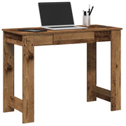 vidaXL Scrivania Legno Vecchio 100x45x75 cm in Legno Multistrato