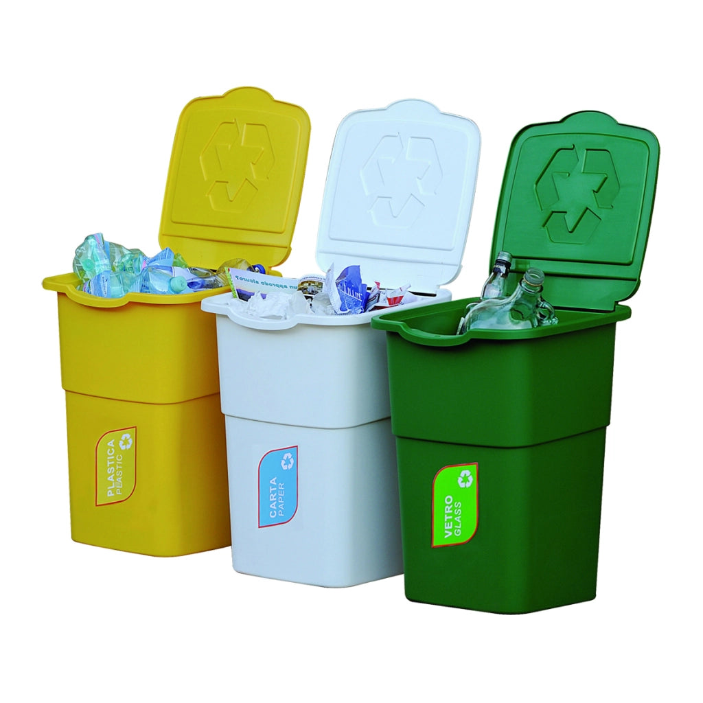 PATTUMIERA RACCOLTA DIFFERENZIATA SET 3 PZ.- FF- pezzi 1