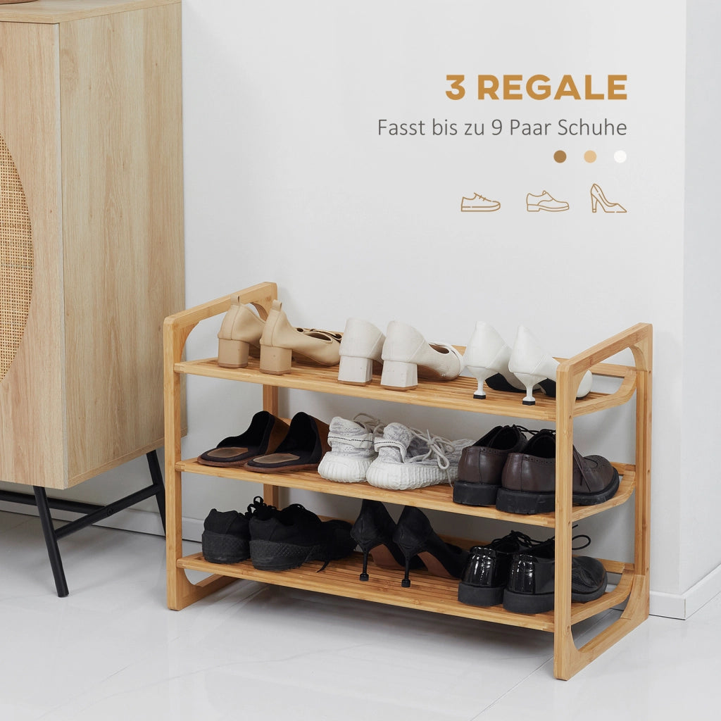 Scarpiere per 9 paia di scarpe ¨C zephmum ¨C Bamb¨´ 76x33x51 cm