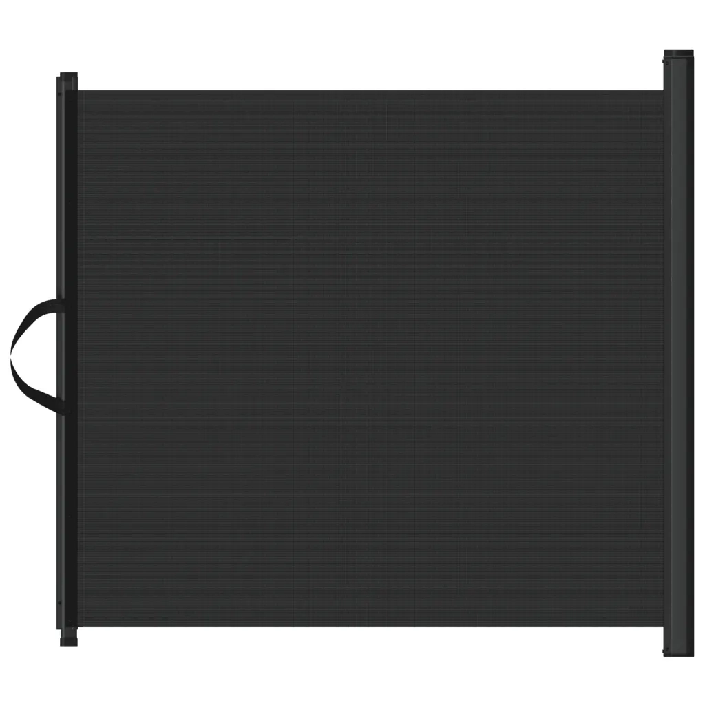 Cancelletto Retrattile per Animali Domestici Nero 117,5x125 cm