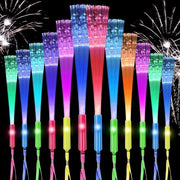 Stick luminose a LED - 12 pezzi per bambini - 7 colori lampeggianti - Pacchetto Party - 3 modalità - Natale concerti matrimoni