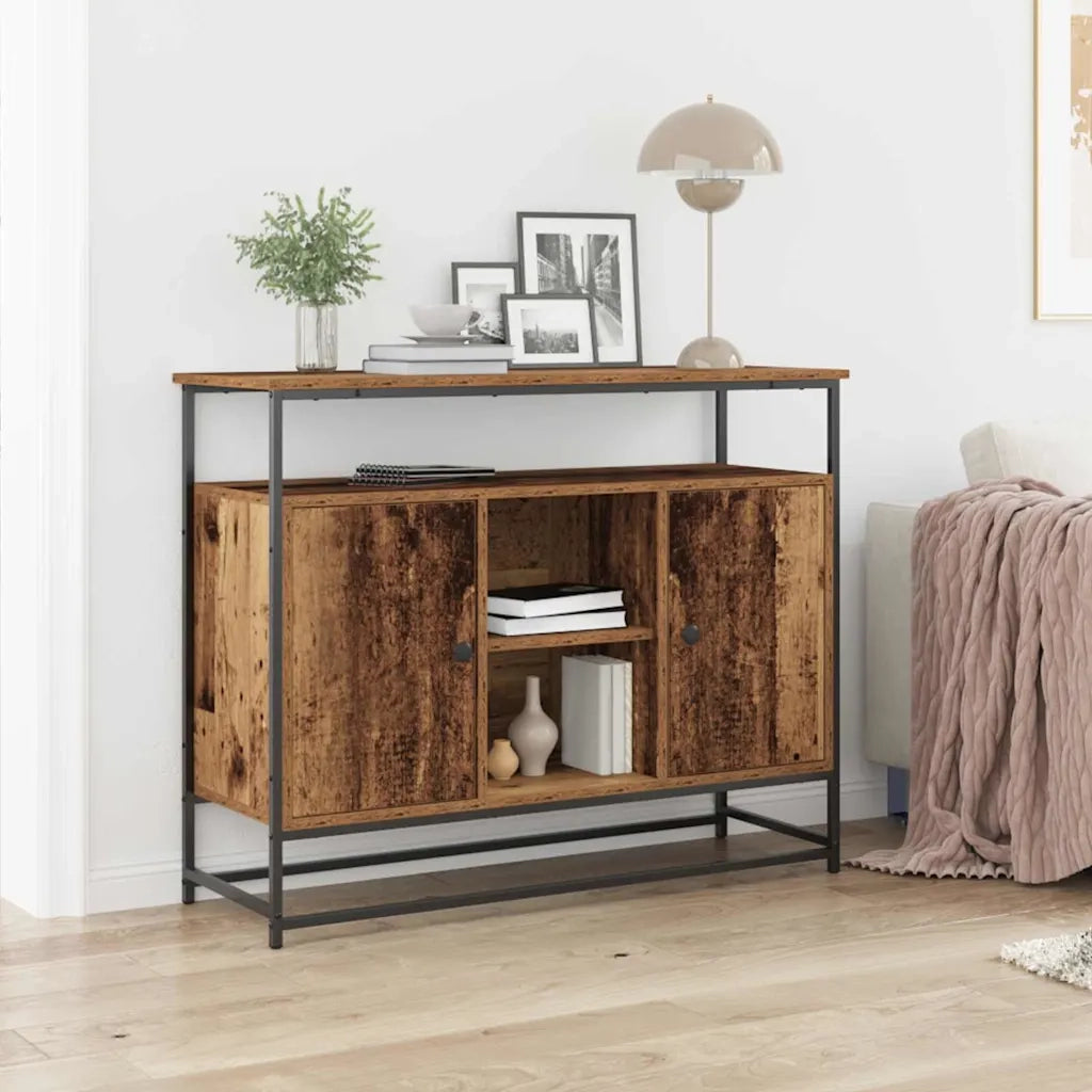 Credenza | Madia | Buffet da pranzo | Armadio da pranzo Legno vecchio 100 x 35 x 80 cm Legno multistrato