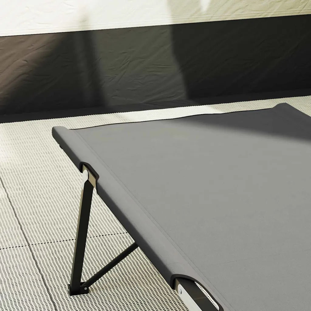 Letto da campeggio pieghevole Grigio 206 x 76 x 74 cm CFW9631475