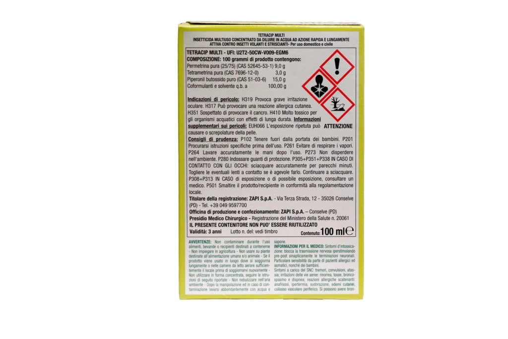 Insetticida Tetracip 100 ml Zapi
