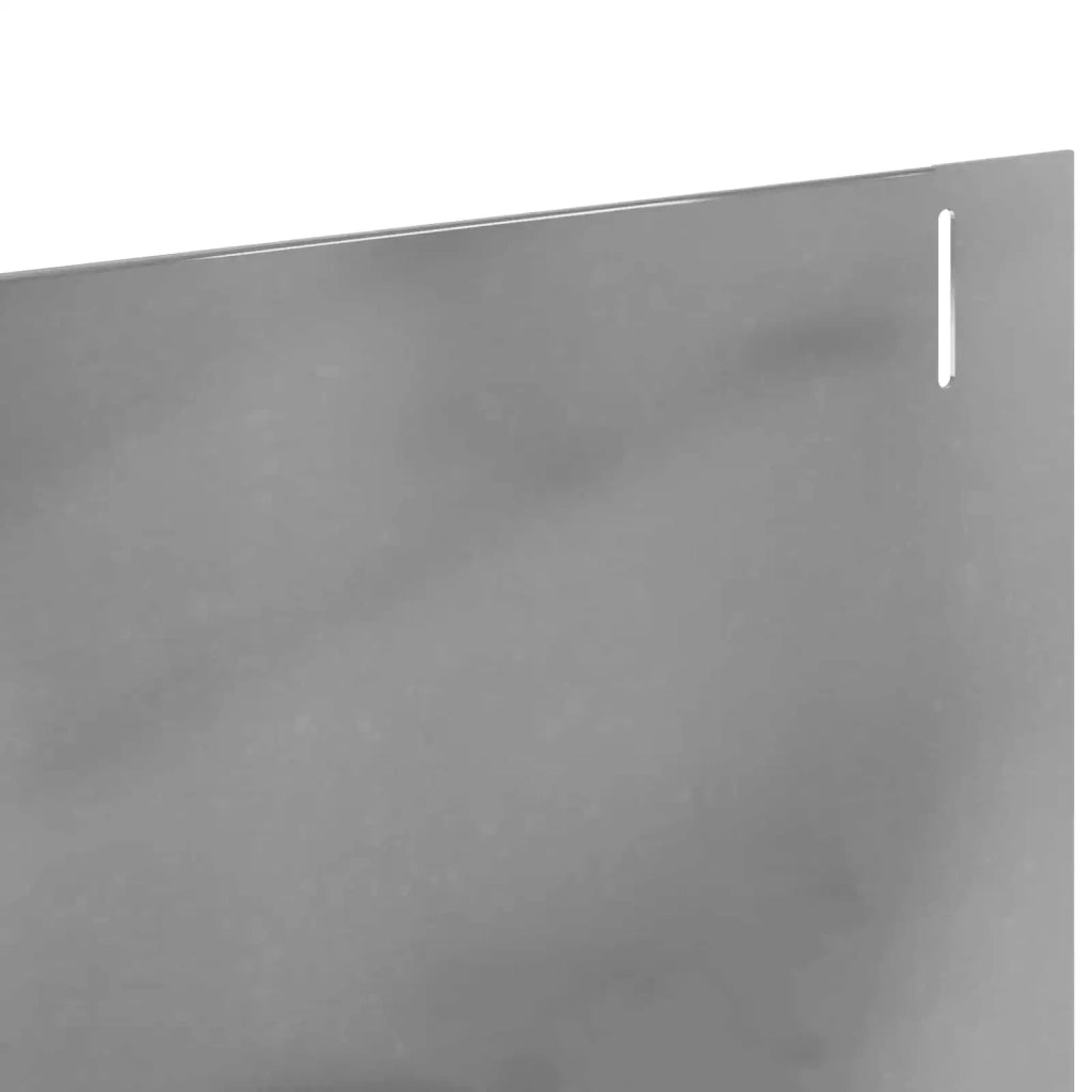 Bordura per Prato 20 pcs 102 x 10 x 4 cm Acciaio Argento 8008755