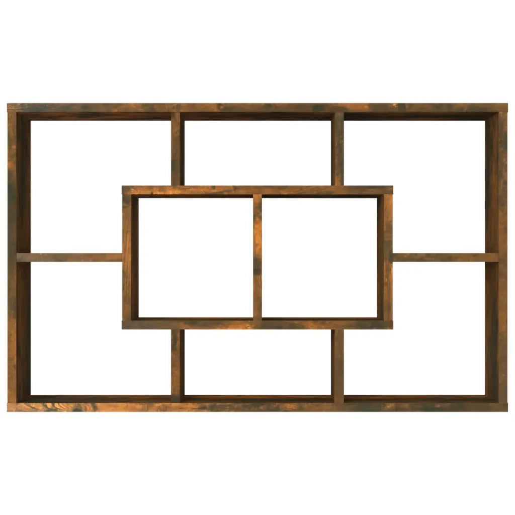Mensola a Muro Rovere Fumo 85x16x52,5 cm in Legno Multistrato cod mxl 69733