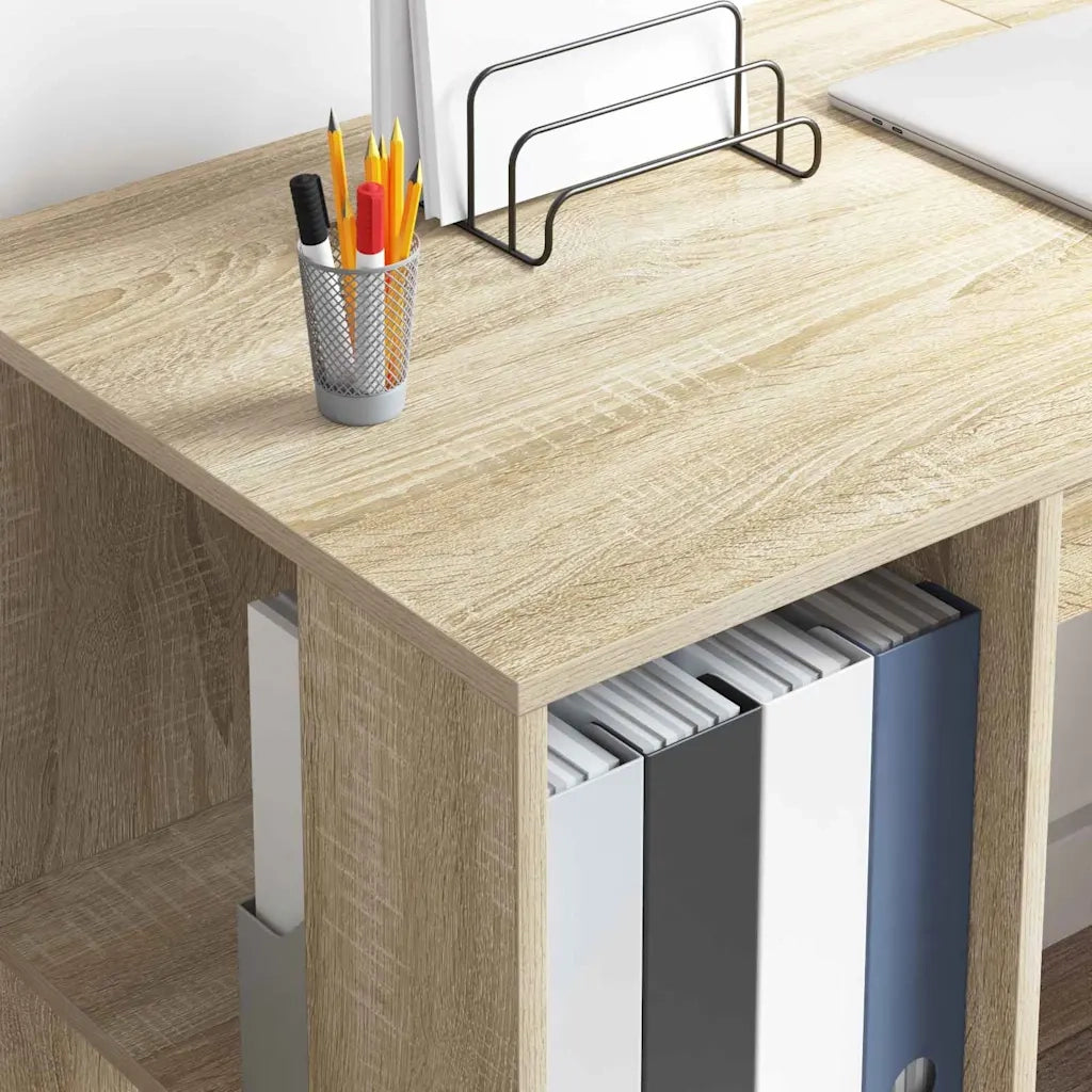 Scrivania Rovere Sonoma 130 x 50.5 x 75 cm Legno multistrato 869500
