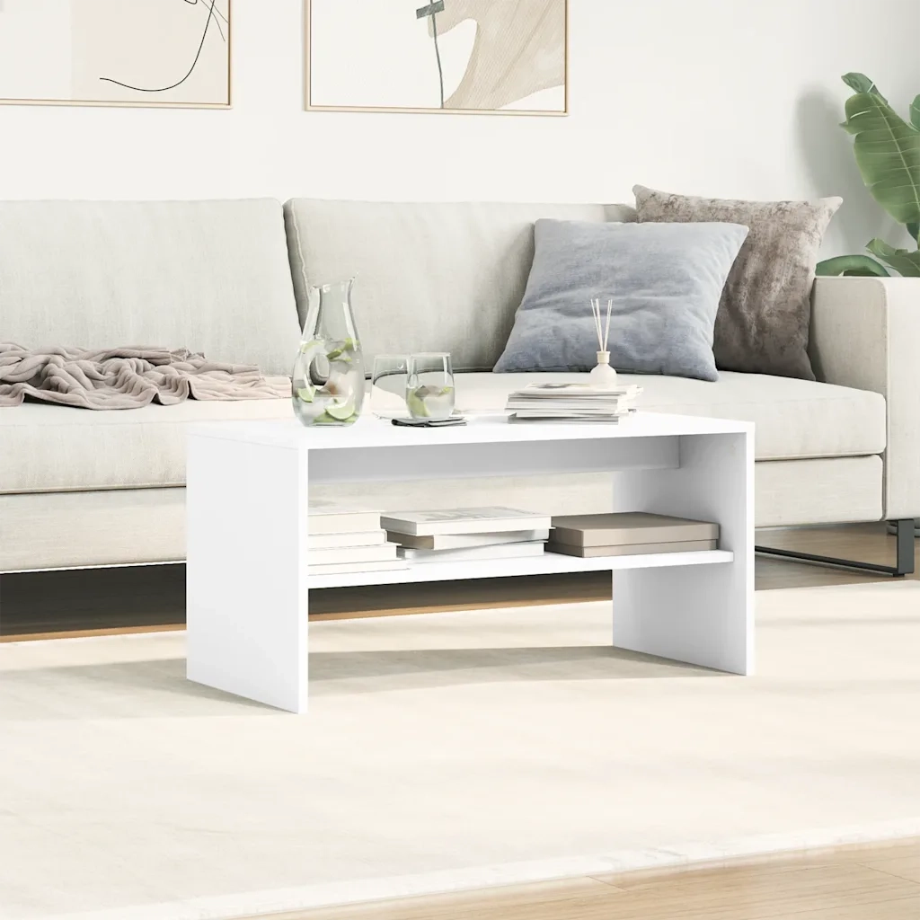 Mobile Porta TV Bianco 80x40x40 cm in Legno Multistrato