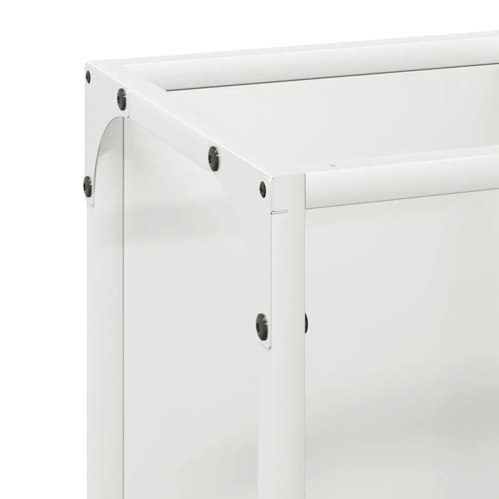 Rastrelliera per Legna da Ardere Bianca 25x25x60 cm CFW2392226